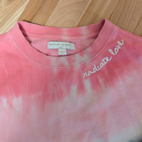 Spiritual Gangster Sweatshirt Mazzy Radiate Tie Dye Embroidered Sz. S NWT $145 - Picture 2 of 2